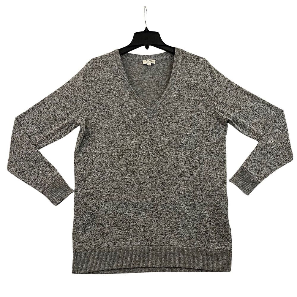 Lucky Brand Oversized Sweater Womens Medium Gray Viscose Blend Soft Lightweight